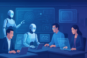 AI future of work 2025, AI in healthcare, AI in education, workplace AI tools, human-AI collaboration, AI productivity